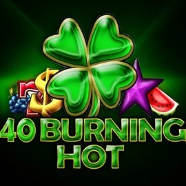40 Burning Hot slot logo by Amusnet Interactive at Ninewin Casino40 Burning Hot